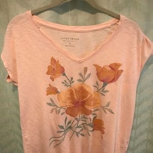 Lucky Brand California Poppy tee Size Small